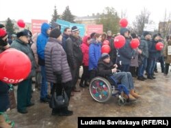 Митинг штаба Навального (еще не запрещенного судом) в Пскове