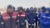 Kazakhstan -- Protesting residents of Zhetybai. Karakya district, Mangystau region. 31Mar2023