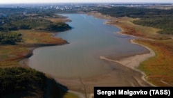 Сімферопольське водосховище, серпень 2020 року