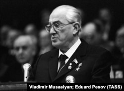 Keçmiş KGB sədri Yuri Andropov. 1982