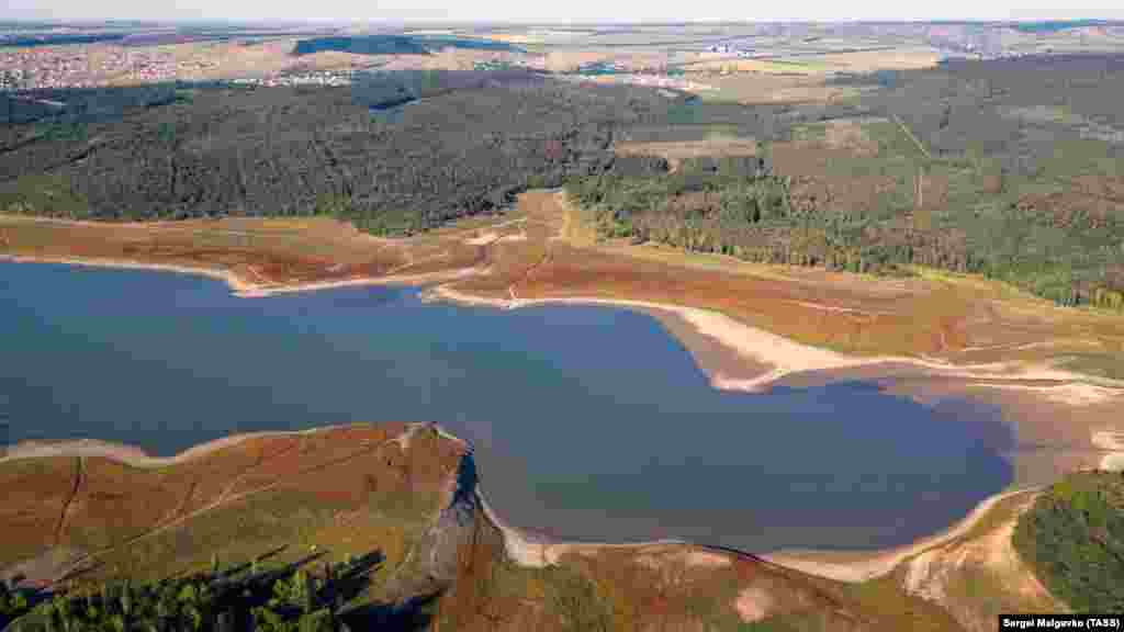 Краєвид на Сімферопольське водосховище, 24 серпня 2020 року