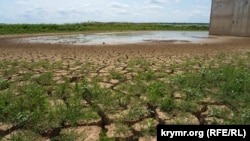 Обміліле Міжгірське водоймище, Крим, 25 червня 2020 року. Ілюстративне фото