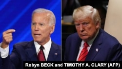 Joe Biden (solda) və Donald Trump