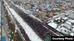 Акция протеста против мусорного полигона в Шиесе в городе Котлас с населением более 62 тысяч человек. 2019 год. Архивное фото