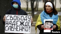 Акція протесту з вимогою звільнити Надію Савченко у Білорусі, 21 березня 2016 року